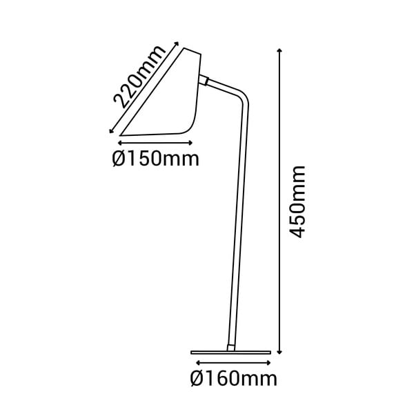 Bílá stolní lampa SULION Lisboa, výška 45 cm-image-4