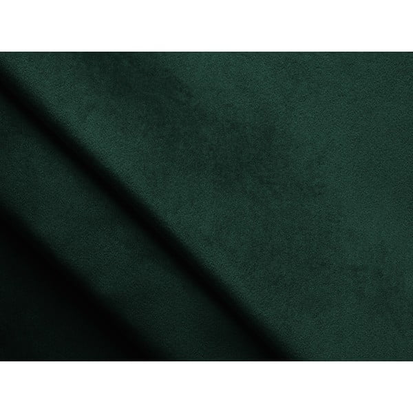 Tmavě zelená sametová čalouněná dvoulůžková postel s úložným prostorem s roštem 140x200 cm Hiko – Makamii-image-2