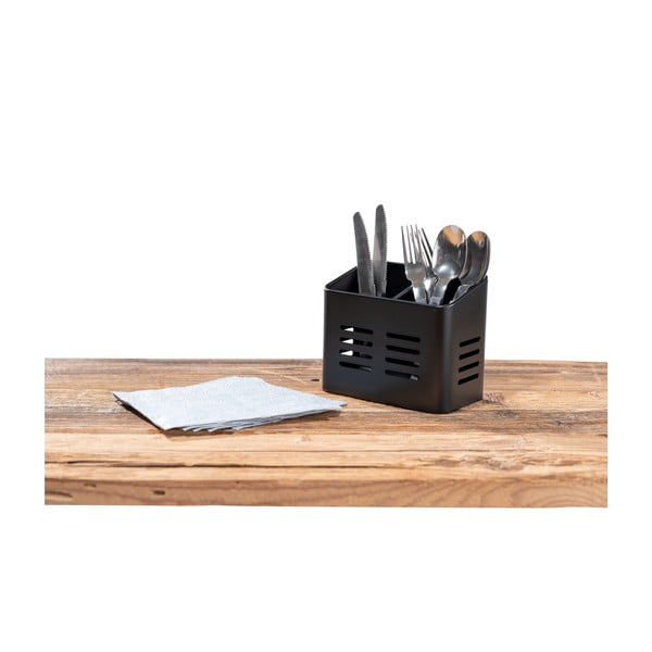 Černý stojan na příbory Wenko Black Outdoor Kitchen Baco-image-1