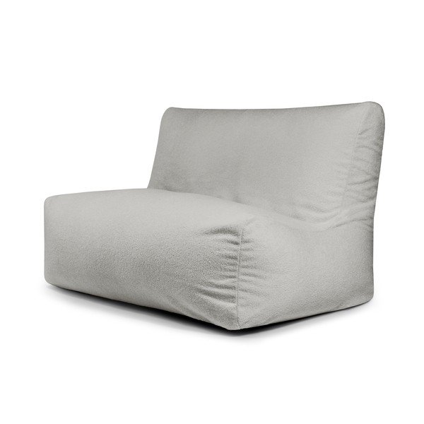 Světle šedý sedací vak z textilie bouclé Sofa Seat Lounge – SLOWDOWN