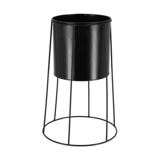 Černý držák na květináč Esschert Design Planter