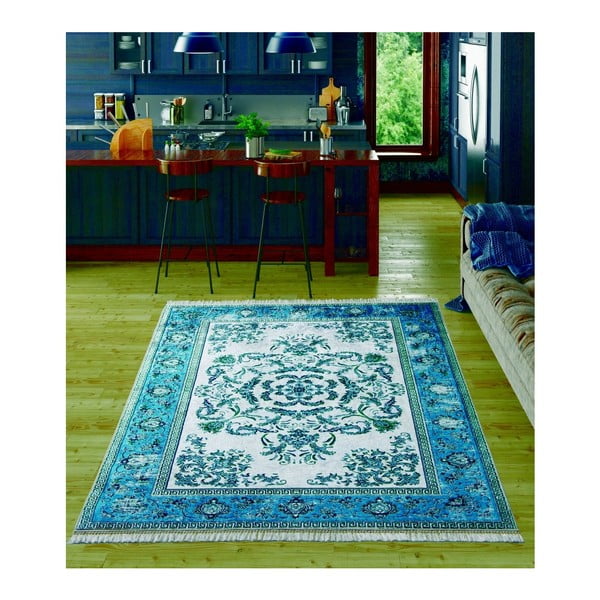Dětský koberec Bergama Dark Blue, 80 x 150 cm