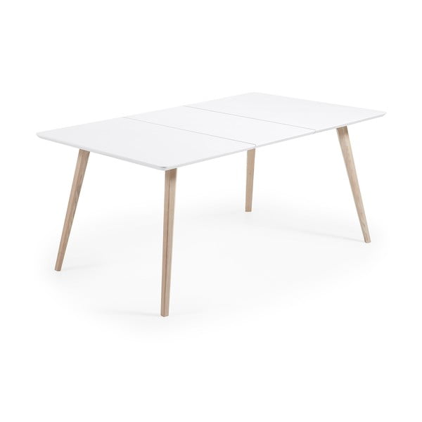 Rozkládací jídelní stůl s přídavnou deskou 90x140 cm Eunice – Kave Home-image-3