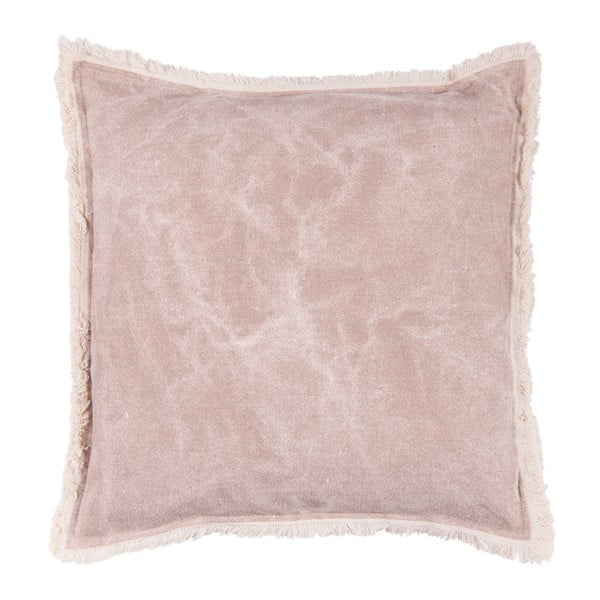 Růžový polštář Clayre & Eef Velvet, 45 x 45 cm