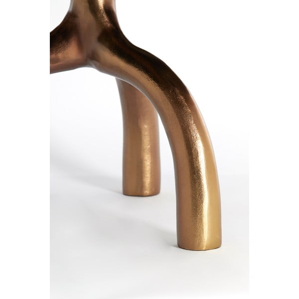 Skleněný kulatý konferenční stolek v bronzové a béžové barvě ø 76 cm Mello – Light & Living-image-3