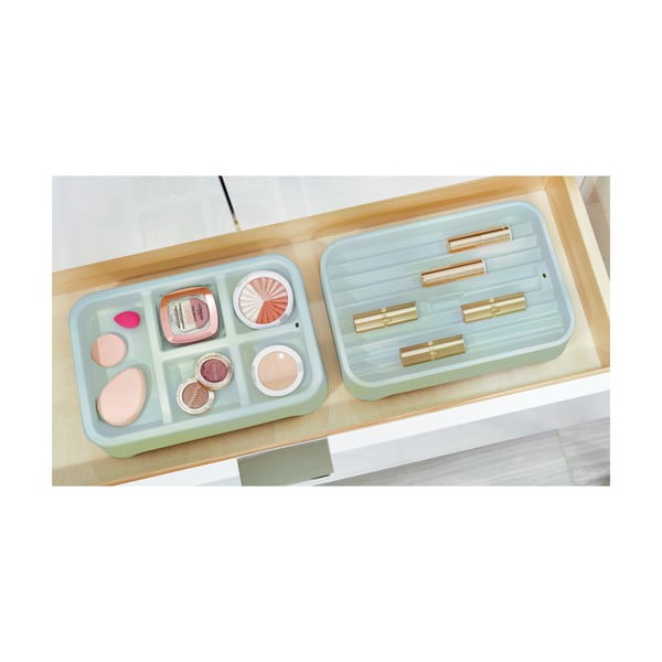 Šedý organizér na šperky iDesign Eco Bin 5, 28,12 x 19,23 cm-image-1