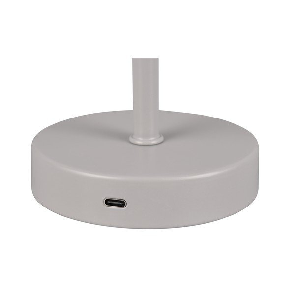 Světle šedá LED stmívatelná stolní lampa (výška 30 cm) Jeff – Reality-image-4
