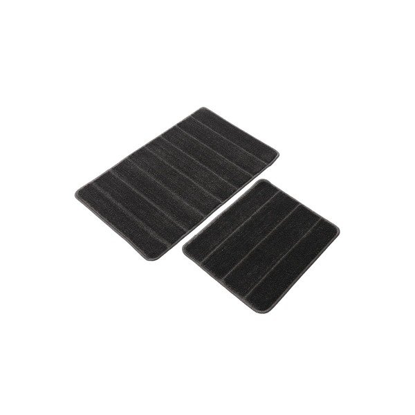 Antracitové koupelnové předložky v sadě 2 ks 50x80 cm Yeni Cizgli – Foutastic