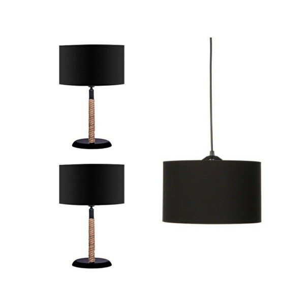 Černá stolní lampa - Magenta Home-image-1