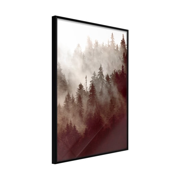 Plakát v rámu Artgeist Forest Fog, 20 x 30 cm