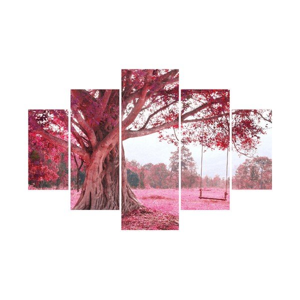 5dílný nástěnný obraz Romance