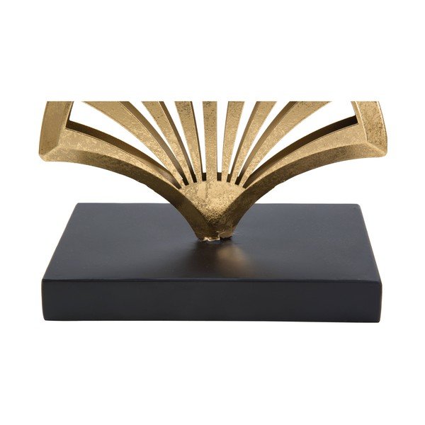 Kovová soška ve zlatém dekoru Mauro Ferretti Triple Leaf-image-1