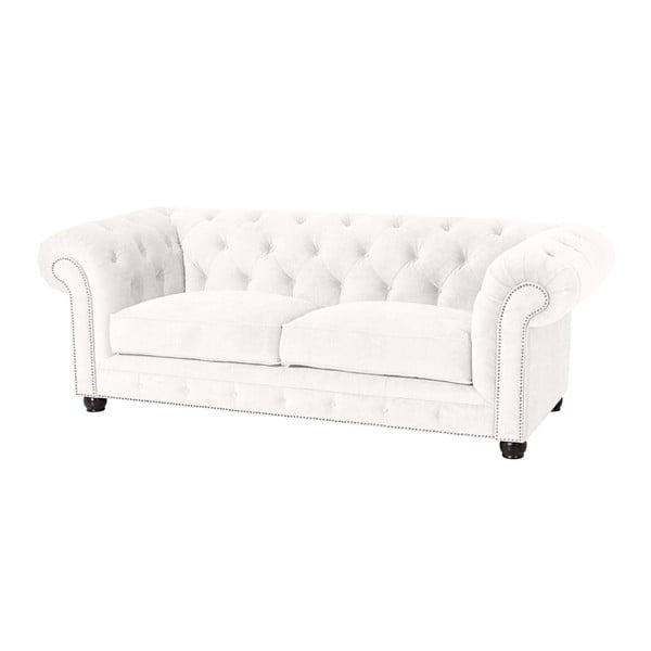Krémová pohovka Max Winzer Orleans Velvet, 216 cm-image-1
