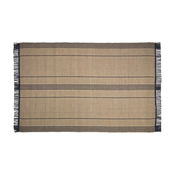 Oboustranný koberec z mořské řasy v černo-přírodní barvě 200x300 cm Brunilda – Kave Home