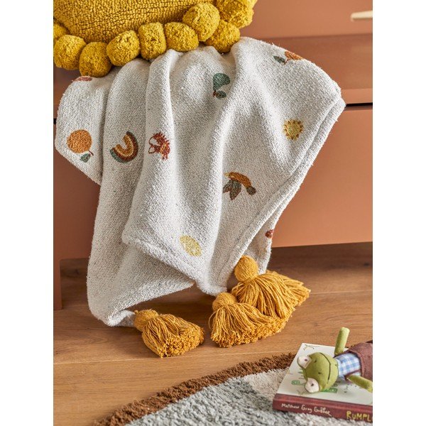 Bílá dětská deka 80x100 cm Agnes – Bloomingville Mini-image-1