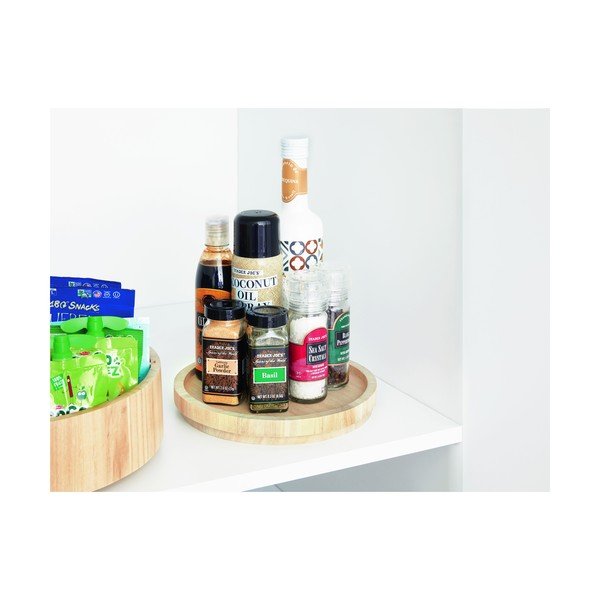 Otočný dřevěný organizér na kořenky Roundabout – iDesign/The Home Edit-image-1