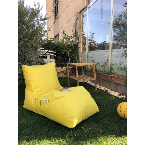 Žlutý zahradní sedací vak Daybed – Floriane Garden-image-1