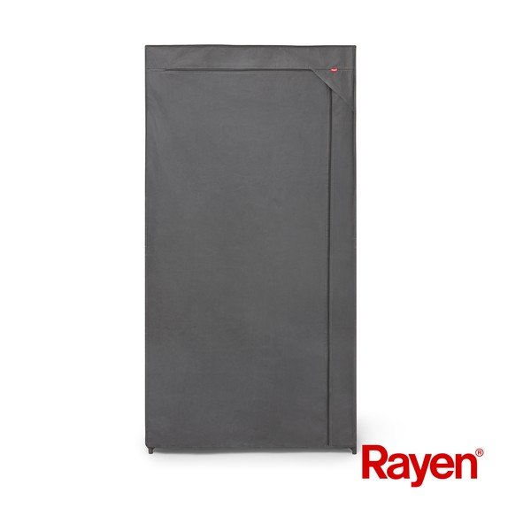 Šedá látková šatní skříň 79x155 cm – Rayen-image-2