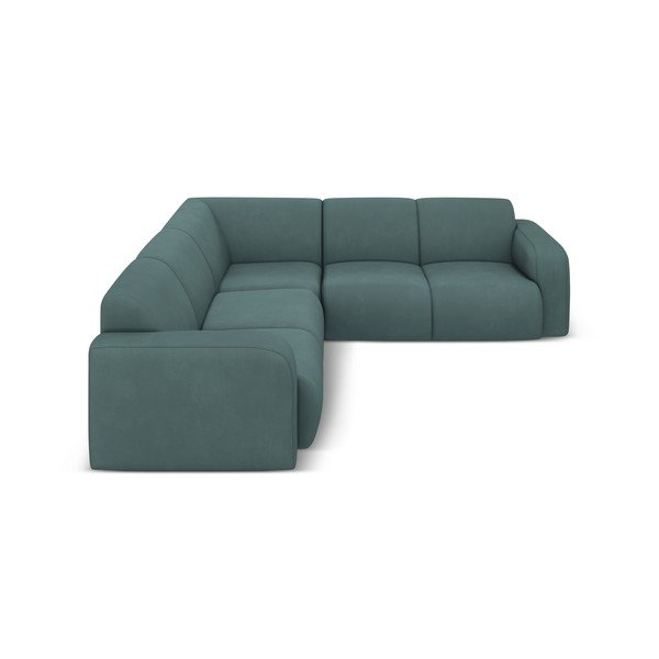 Tyrkysová rohová pohovka (variabilní roh/do L) Molino – Micadoni Home