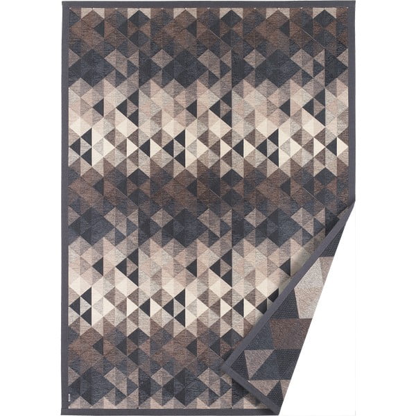 Šedý oboustranný koberec Narma Kiva, 100 x 160 cm