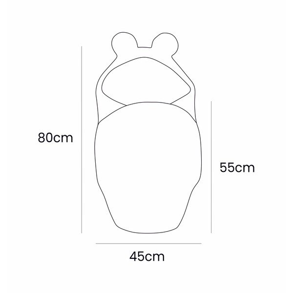 Růžová manšestrová dětská zavinovačka 45x80 cm – Meowbaby-image-2