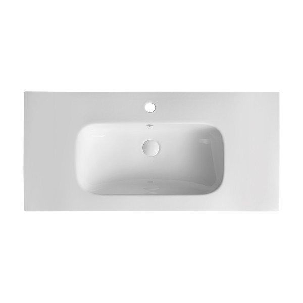 Bílé keramické umyvadlo 101x46,5 cm Piedra – Sapho-image-1