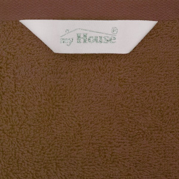 Hnědá bavlněná osuška 140x70 cm Darwin - My House-image-1