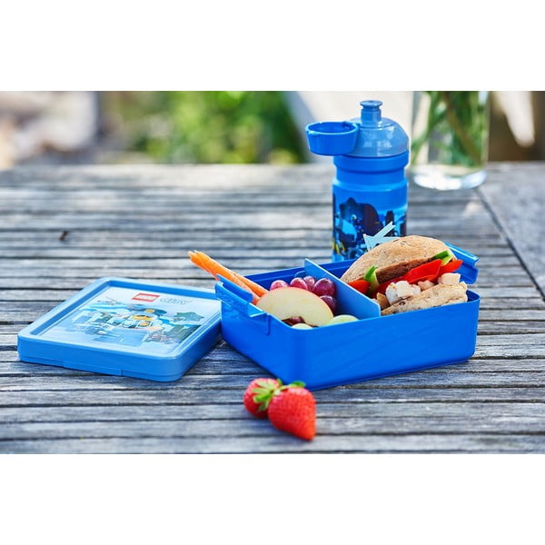 Dětská modrá láhev na vodu LEGO® City, 390 ml-image-1