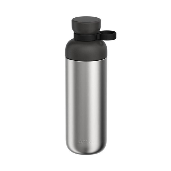 Černá/ve stříbrné barvě lahev z nerezové oceli 700 ml Vita – Mepal