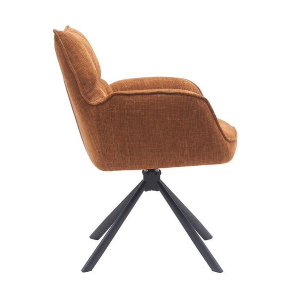 Oranžová čalouněná jídelní křesla v sadě 2 ks Marilla – Unique Furniture-image-2