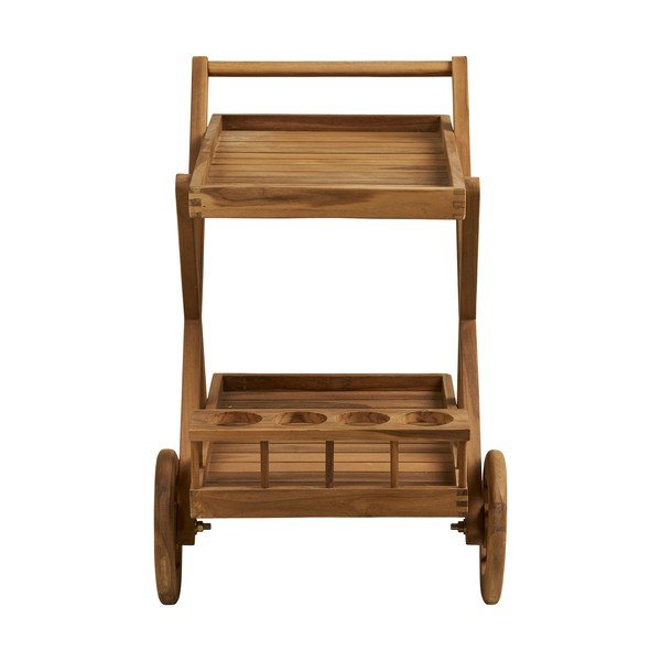 Servírovací stolek na kolečkách z masivního dřeva 50x86 cm Pasaku – House Nordic-image-4