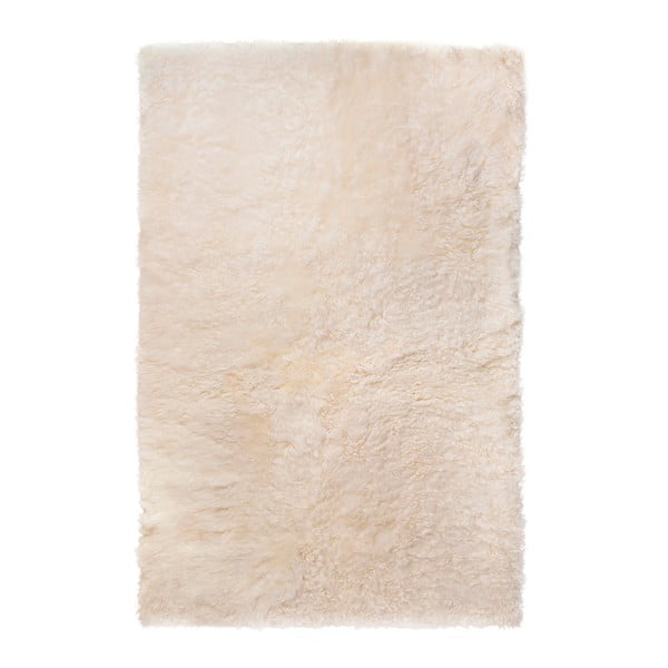 Bílý kožešinový koberec s krátkým chlupem Nia, 100 x 60 cm