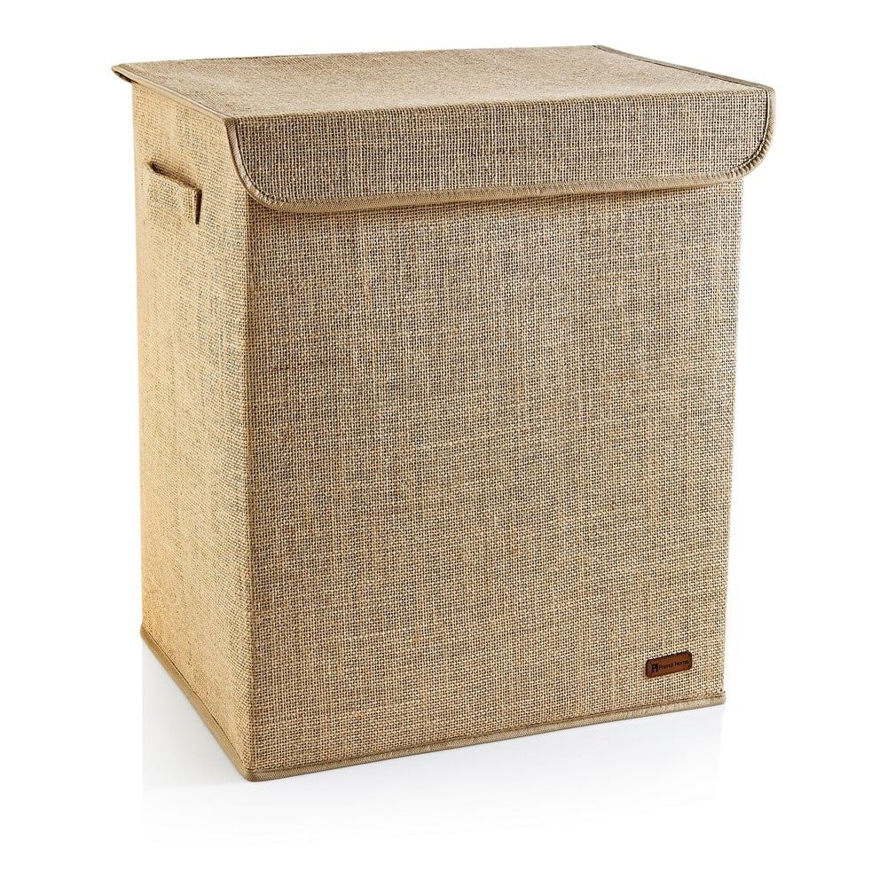 Světle hnědý koš na prádlo z juty 67 l – Mioli Decor