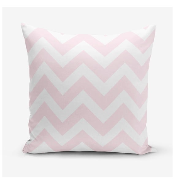 Růžový povlak na polštář Minimalist Cushion Covers Stripes, 45 x 45 cm