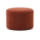 Taburet v terakotové barvě z textilie bouclé Kaeli – Kave Home