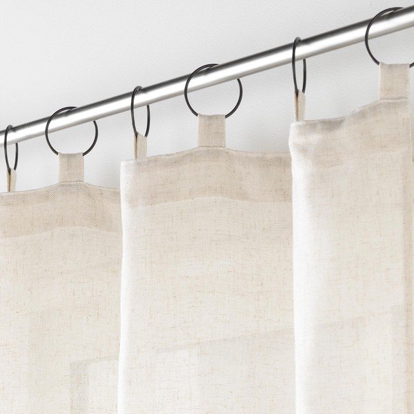 Béžový závěs 140x240 cm Pauline – douceur d'intérieur-image-1