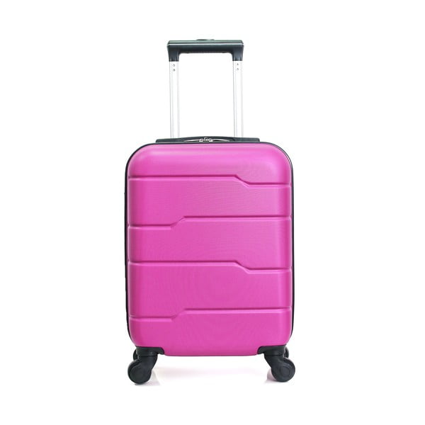 Růžový cestovní kufr na kolečkách Hero Santiago, 30 l