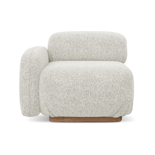 Krémový modul pohovky (levý roh) Ailani – Makamii