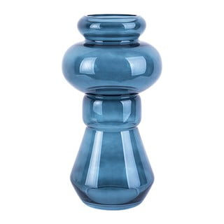 Modrá skleněná váza PT LIVING Morgana, výška 35 cm