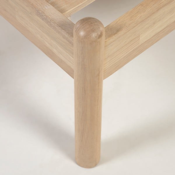 Postel z kaučukového dřeva s roštem v šedo-přírodní barvě 90x190 cm Shayndel – Kave Home-image-4