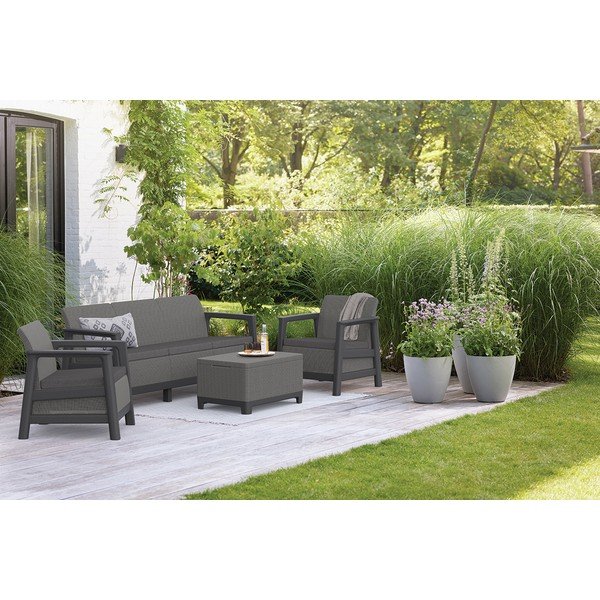 Šedá zahradní pohovka Scandi Linea – Keter-image-1