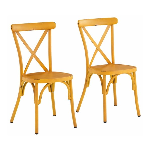 Sada 2 žlutých bukových židlí Støraa Lancier