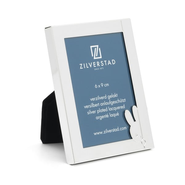 Kovový stojací rámeček ve stříbrné barvě 8x10 cm Miffy – Zilverstad-image-3