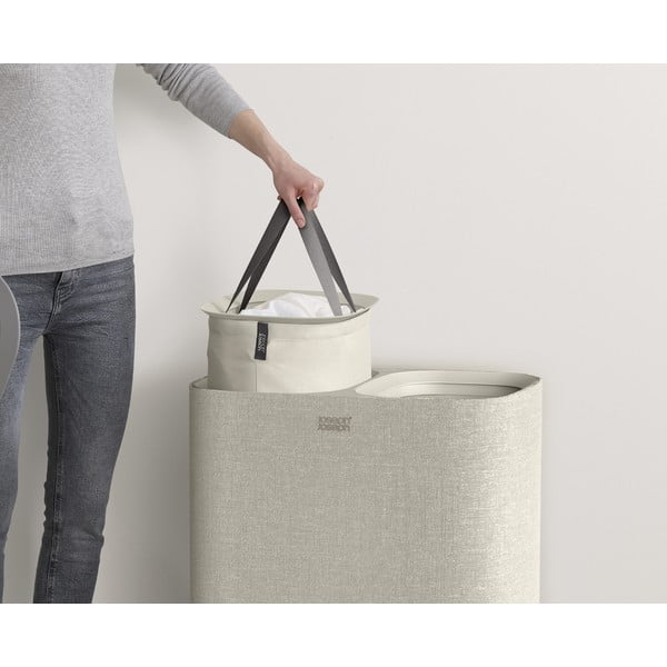 Látkový koš na prádlo 45+45 l Tota – Joseph Joseph-image-4