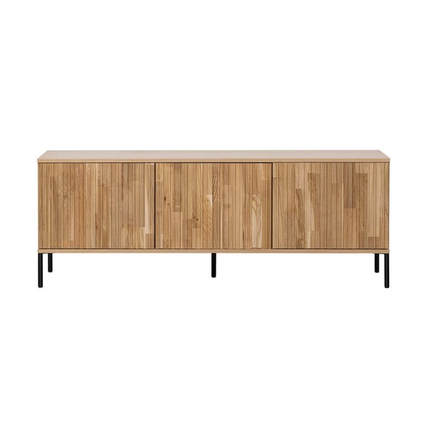 TV stolek z dubového dřeva v přírodní barvě 150x56 cm Gravure – WOOOD