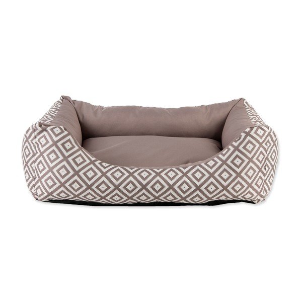Světle hnědý plyšový pelíšek pro psy 75x90 cm Dog Fantasy DeLuxe – Plaček Pet Products