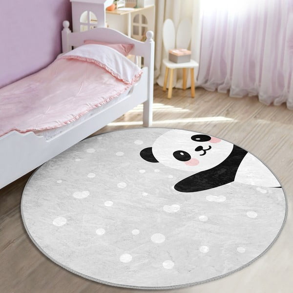 Světle šedý dětský koberec ø 120 cm Comfort – Mila Home-image-3