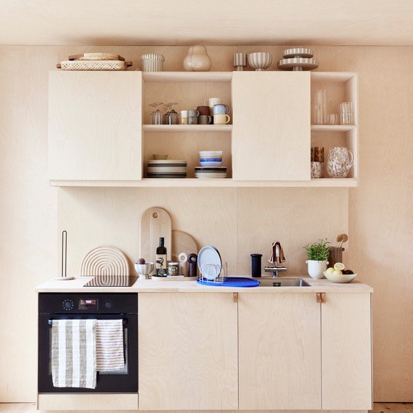 Béžový mramorový stojan na papírové utěrky ø 14 cm Savi – OYOY Living Design-image-1