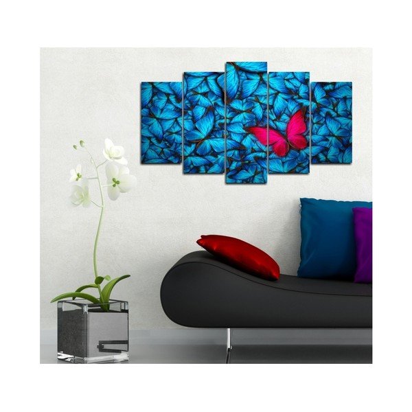 Vícedílný obraz 3D Art Azul Feel, 102 x 60 cm-image-1