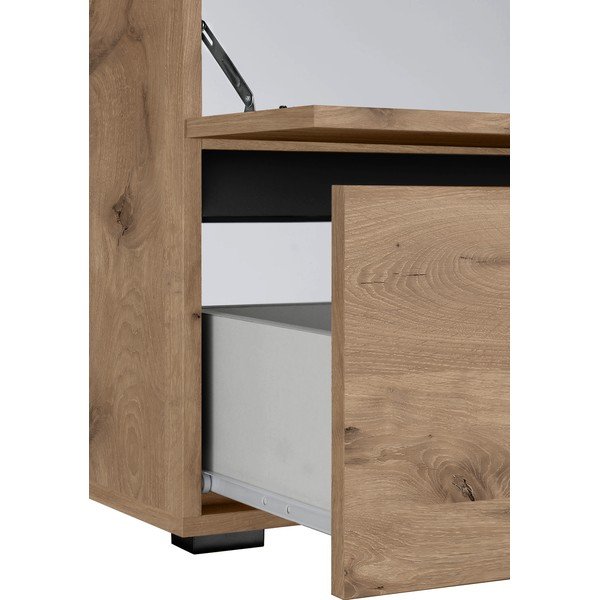 Skříňka pod umyvadlo v dekoru dubu v přírodní barvě 60x55 cm Wisla – Støraa-image-1